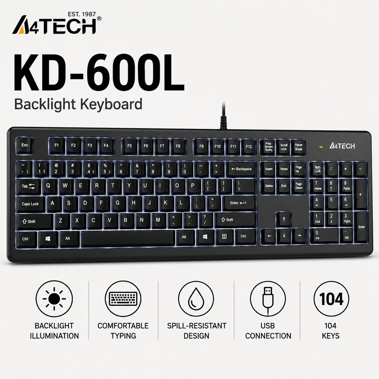 A4Tech KD-600L w/ backlight keyboard (KD-600L)