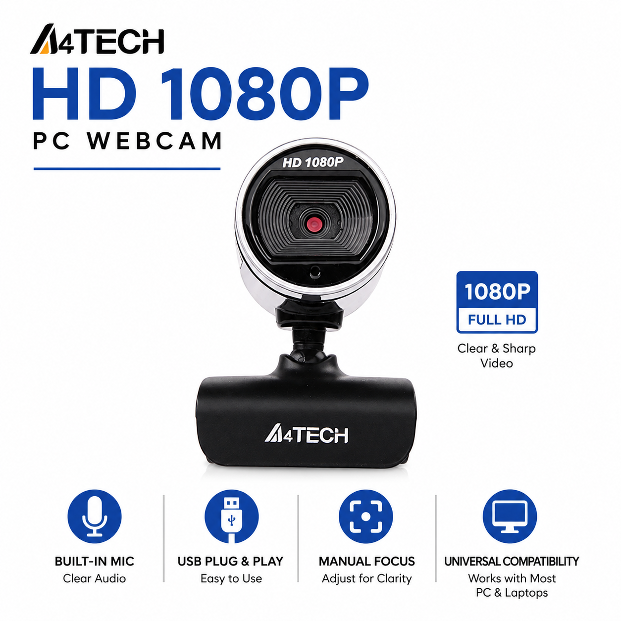 A4tech PK-910H 1080p Full-HD WebCam (PK-910H)