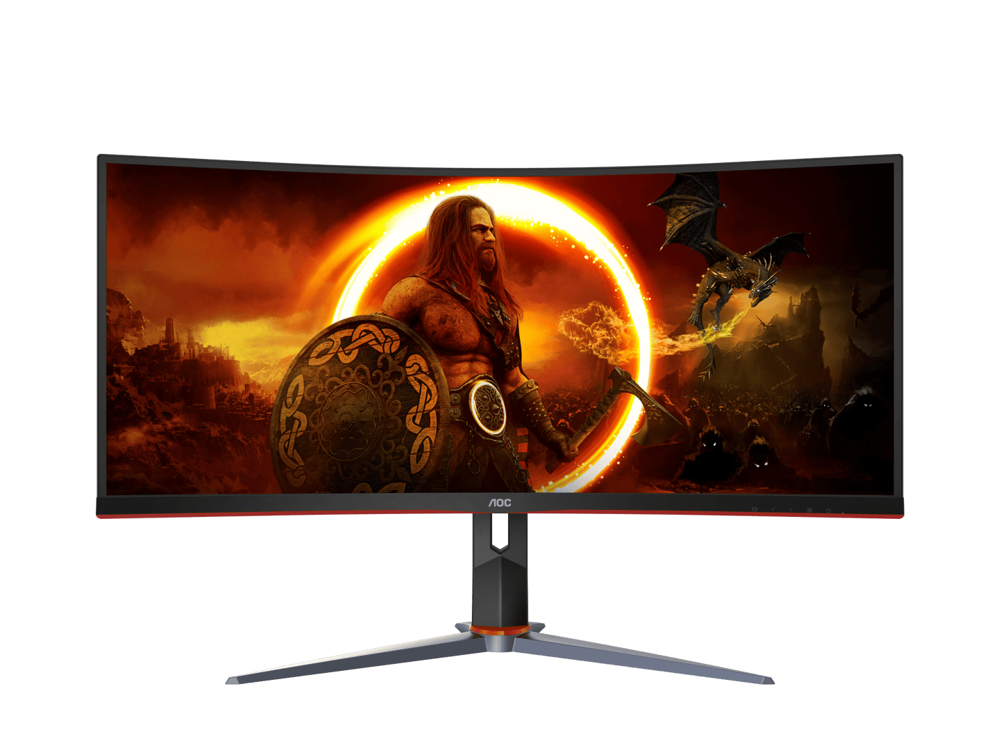 AOC CU34G2XP 34" VA WQHD 180Hz 1ms Curved Gaming Monitor (3440x1440)