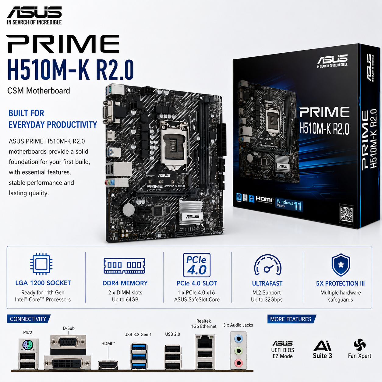 ASUS PRIME H510M-K R2.0 (PRIME-H510M-K-R2.0)