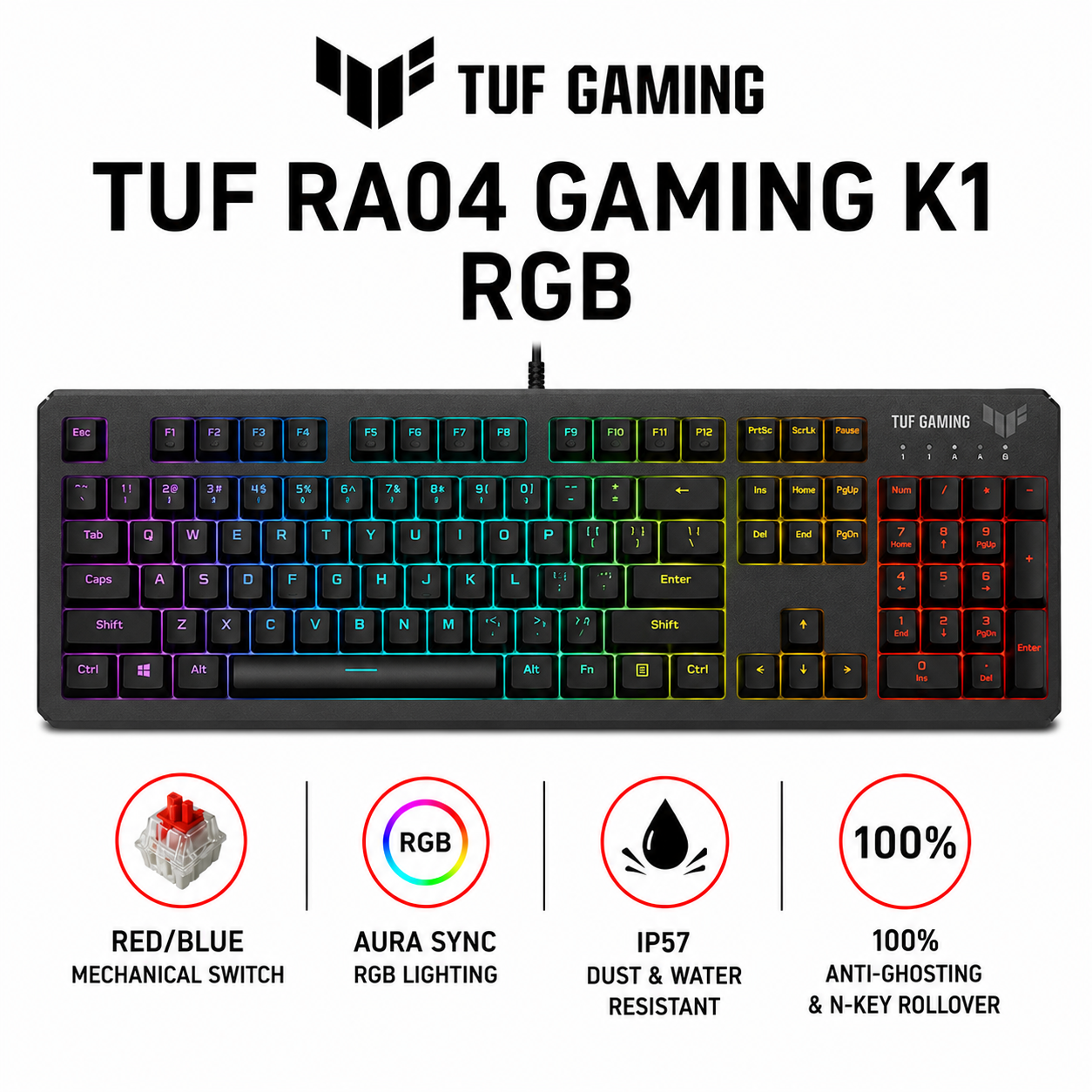 Asus TUF RA04 GAMING K1 RGB (RA04)