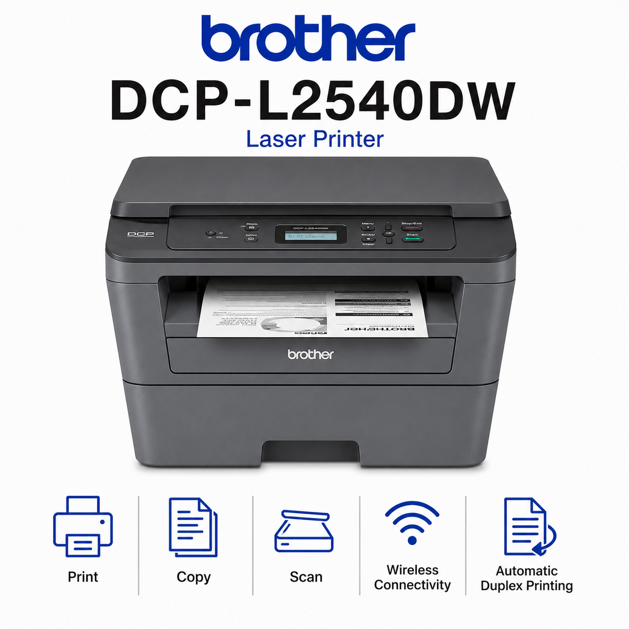 Brother DCP-L2540DW Laser Printer (DCP-L2540DW)
