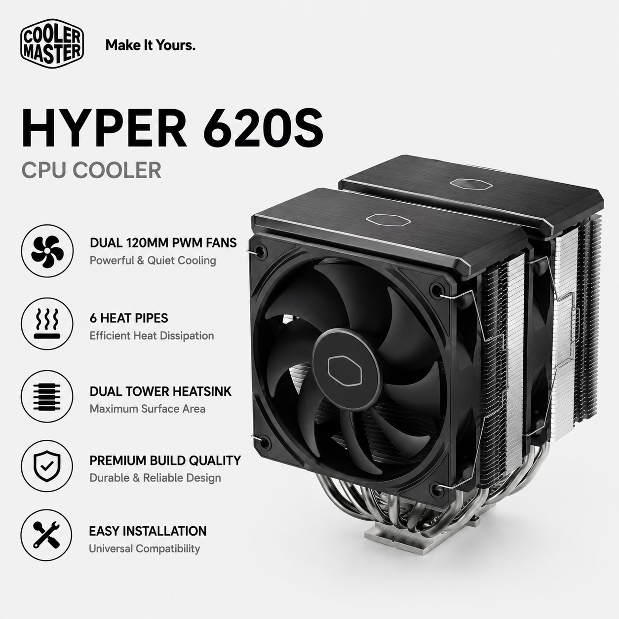 COOLERMASTER HYPER 620S (RR-D6NA-17PA-R1)