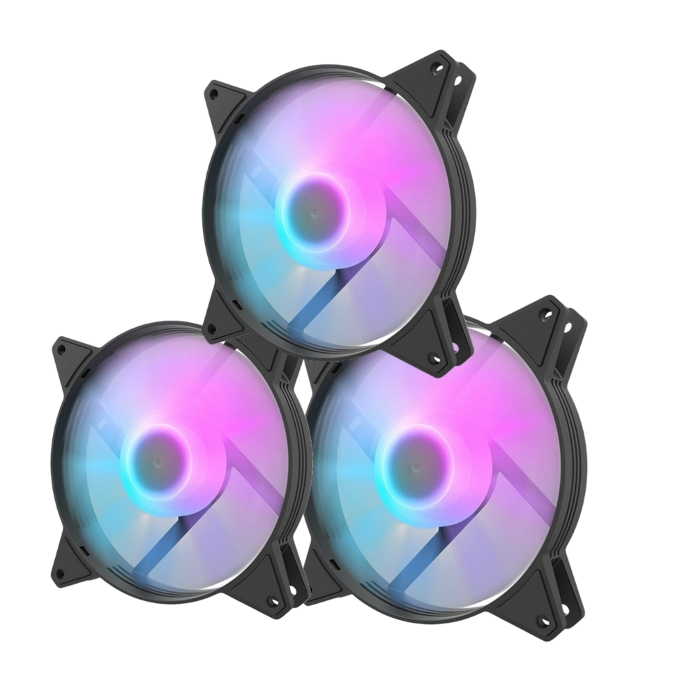 DARKFLASH C6MS RGB 3in1 (3x120mm) Case Fan - black