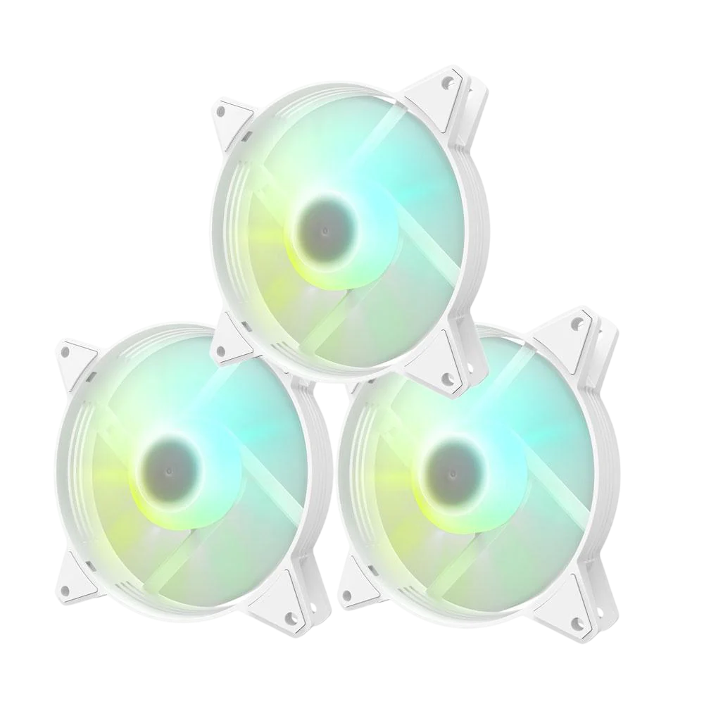 DARKFLASH C6MS RGB 3in1 (3x120mm) Case Fan - white