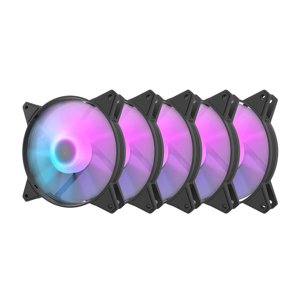 DARKFLASH C6MS RGB 5in1 (5x120mm) Case Fan - black