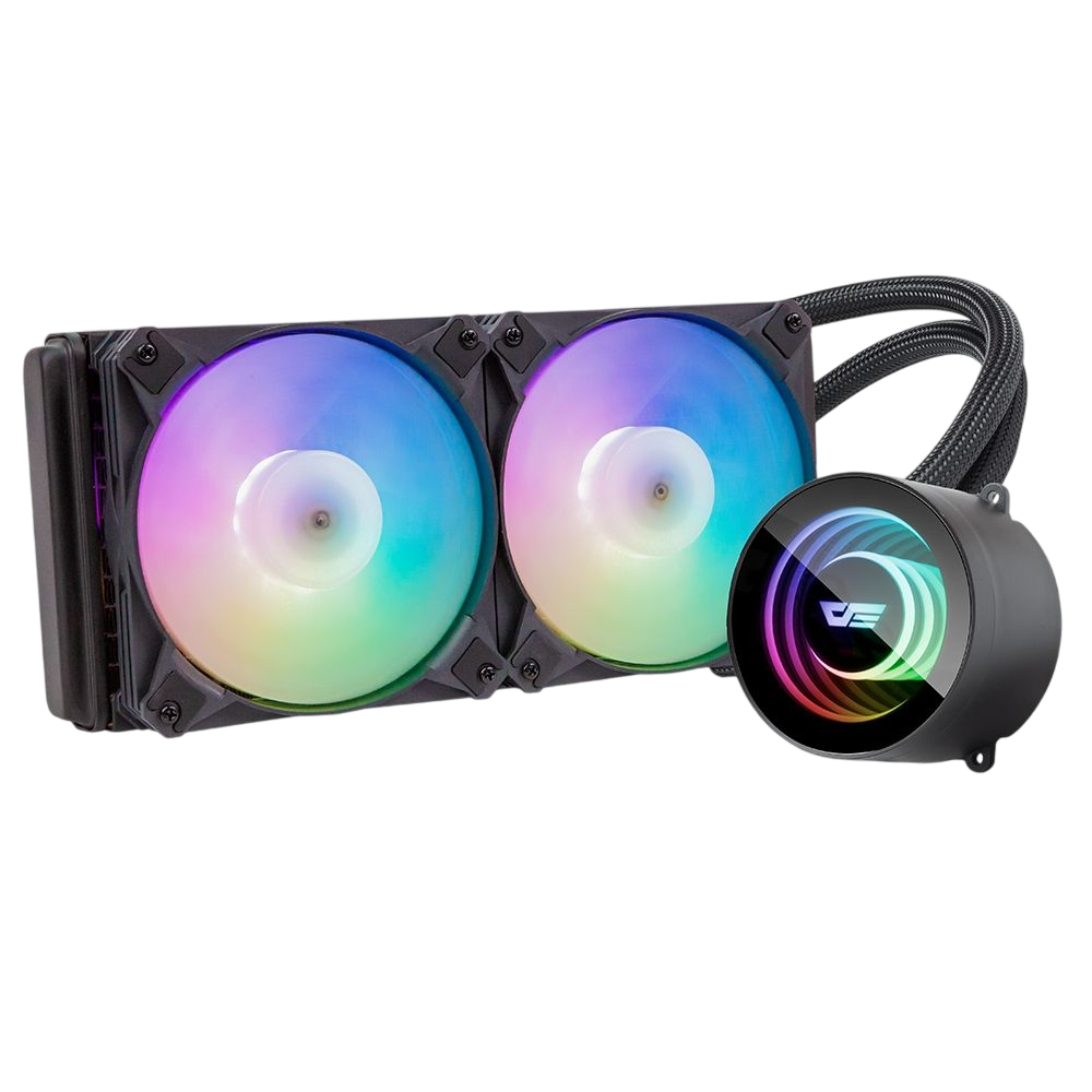 DARKFLASH Twister DX240 aRGB 240mm Liquid Cooler - Black