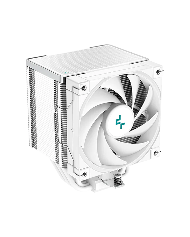 DEEPCOOL AK500 WH- High Performance Single Tower CPU Cooler, 1x120mm no LED Fans, 240W TDP, 5 Advanced Heat Pipes, 500~1850 RPM±10%, Fluid Dynamic Bearing, Intel: LGA2066/2011-v3/2011/1700/1200/1151/1150/1155 & AMD: AM5/AM4
