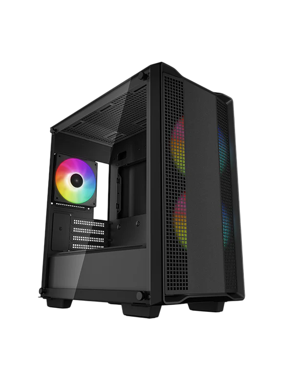 DEEPCOOL CC360 ARGB - Black, Mini-ITX/ Micro-ATX Size, Tempered Glass