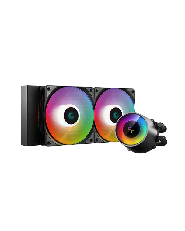DEEPCOOL Castle 240RGB V2 w/Anti-Leak Tech Liquid Cooler (2x120mm aRGB LED Fans)