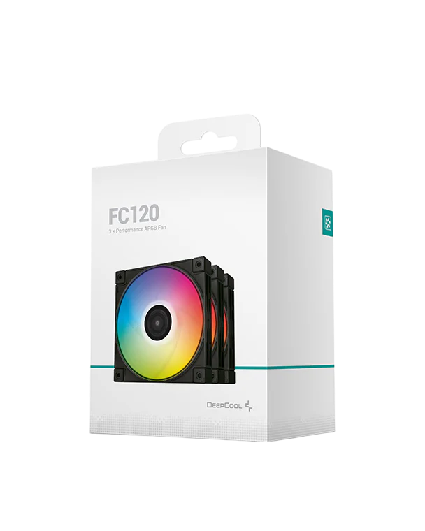 DEEPCOOL FC120 3in1 aRGB LED (3x120mm) Case Fans - black FC120(3IN1)