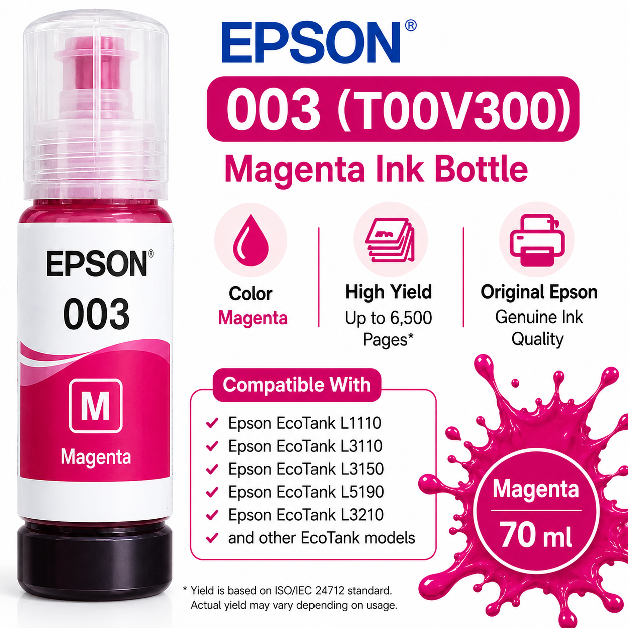 EPSON 003 T00V300 - Magenta (T00V300)