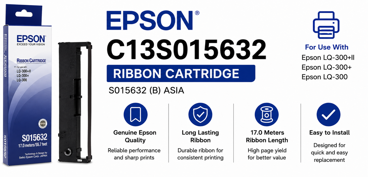 Epson C13S015632 RIBBON CTRD S015632(B)ASIA (C13S015632)