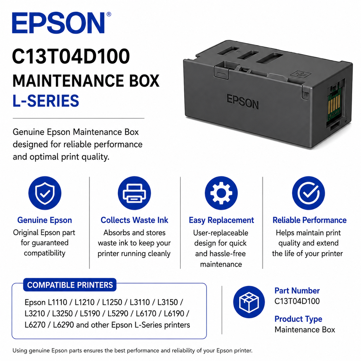 Epson C13T04D100 MAINTENANCE BOX LSERIES (C13T04D100)