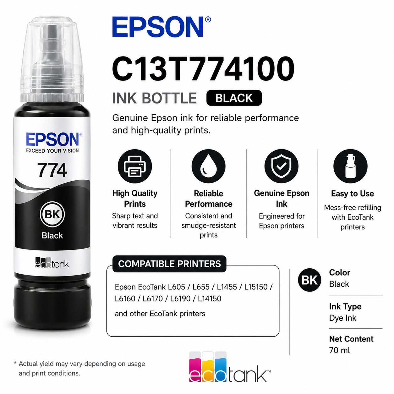 Epson C13T774100 INK BLACK (C13T774100)