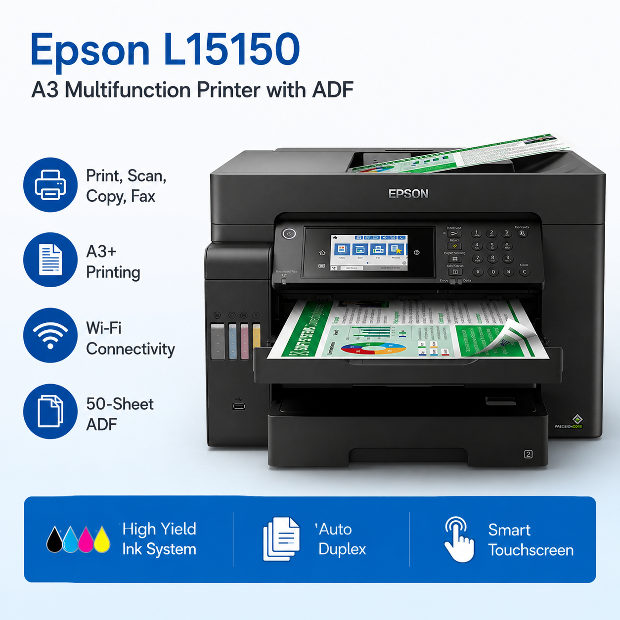 Epson L15150 A3 MULTIFUNCTION PRINTER W/ADF (L15150)