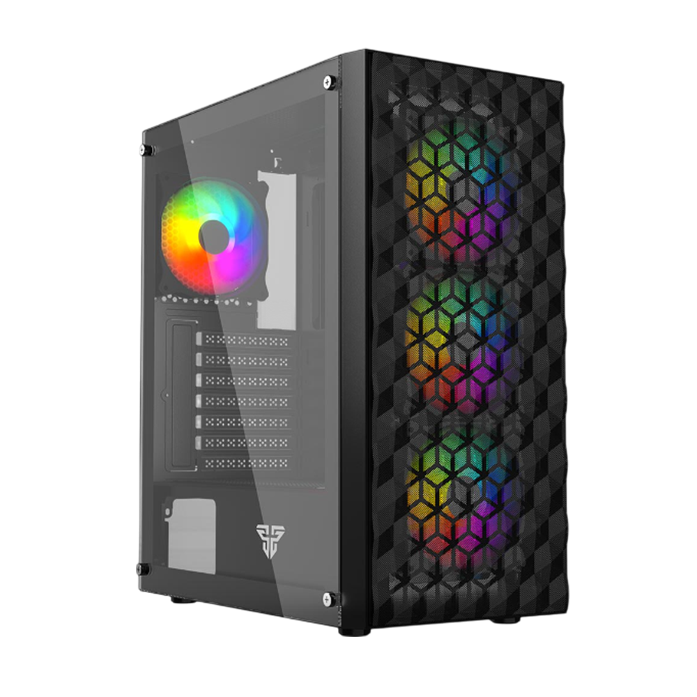 FANTECH CG83 AERO TG CASE 4x RGB FAN Included - Black
