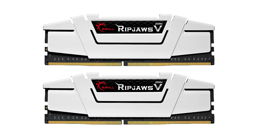 G.SKILL RIPJAWS V 32GB(2x16GB) 3600MHz DDR4 18-22-22-42 1.35V Black | White