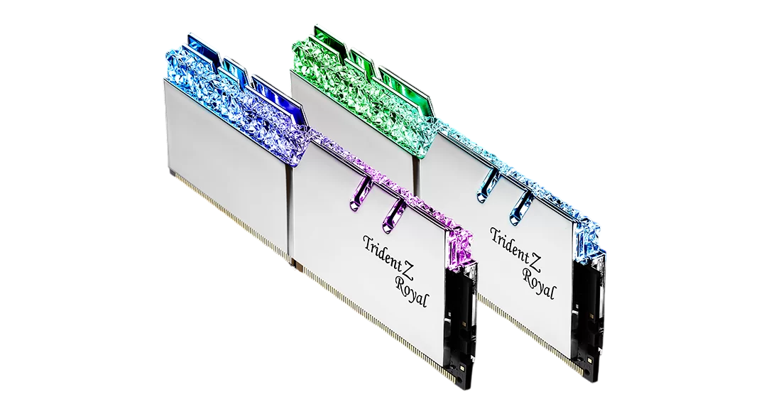 G.SKILL TRIDENT Z ROYAL RGB 16GB(2x8GB) 3600MHz DDR4 16-19-19-39 1.35V - Silver