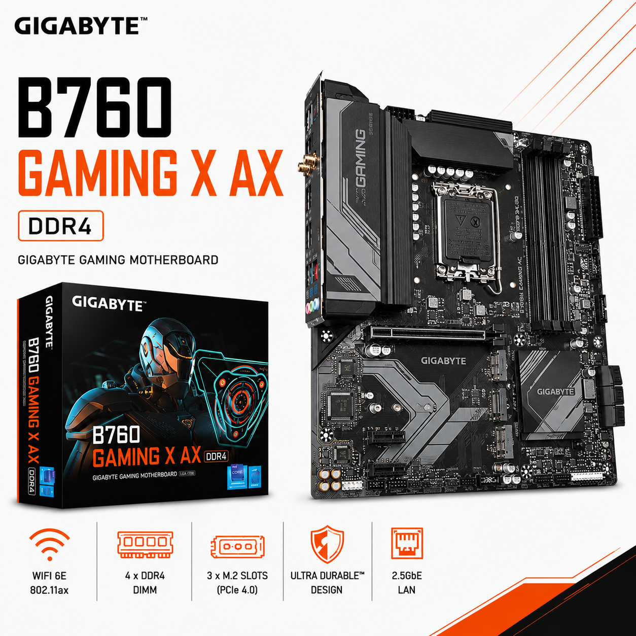 GIGABYTE B760 GAMING X AX DDR4 (B760-GAMING-X-AX-DDR4)