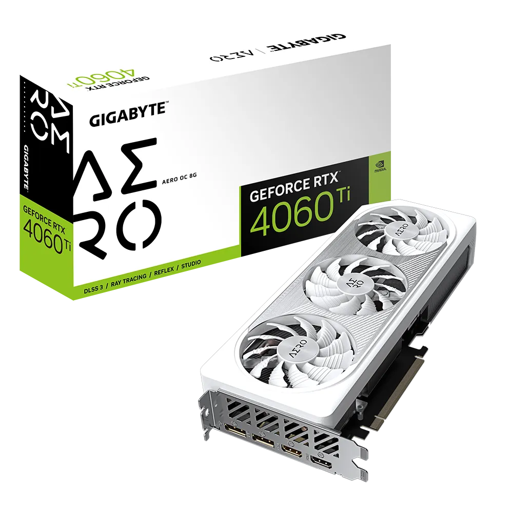 GIGABYTE GeForce RTX 4060 TI AERO OC 8G