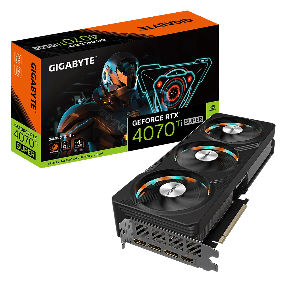 GIGABYTE GeForce RTX 4070 Ti SUPER GAMING OC 16G