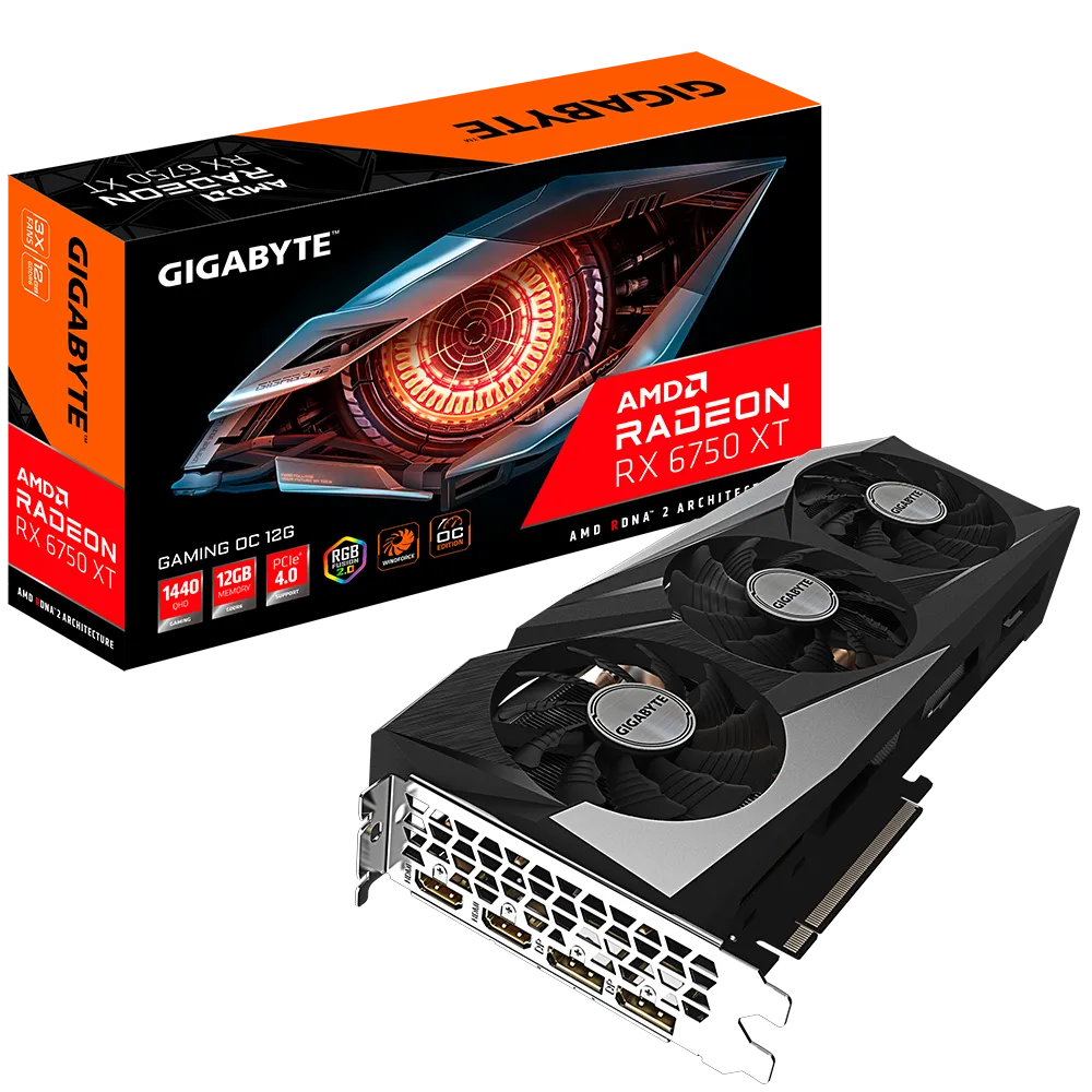 GIGABYTE RADEON RX 6750 XT GAMING OC 12G