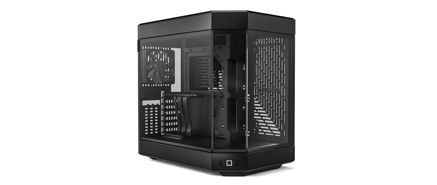 HYTE Y60 Black 3-Piece Panoramic Glass Dual Chamber Mid-Tower ATX Case