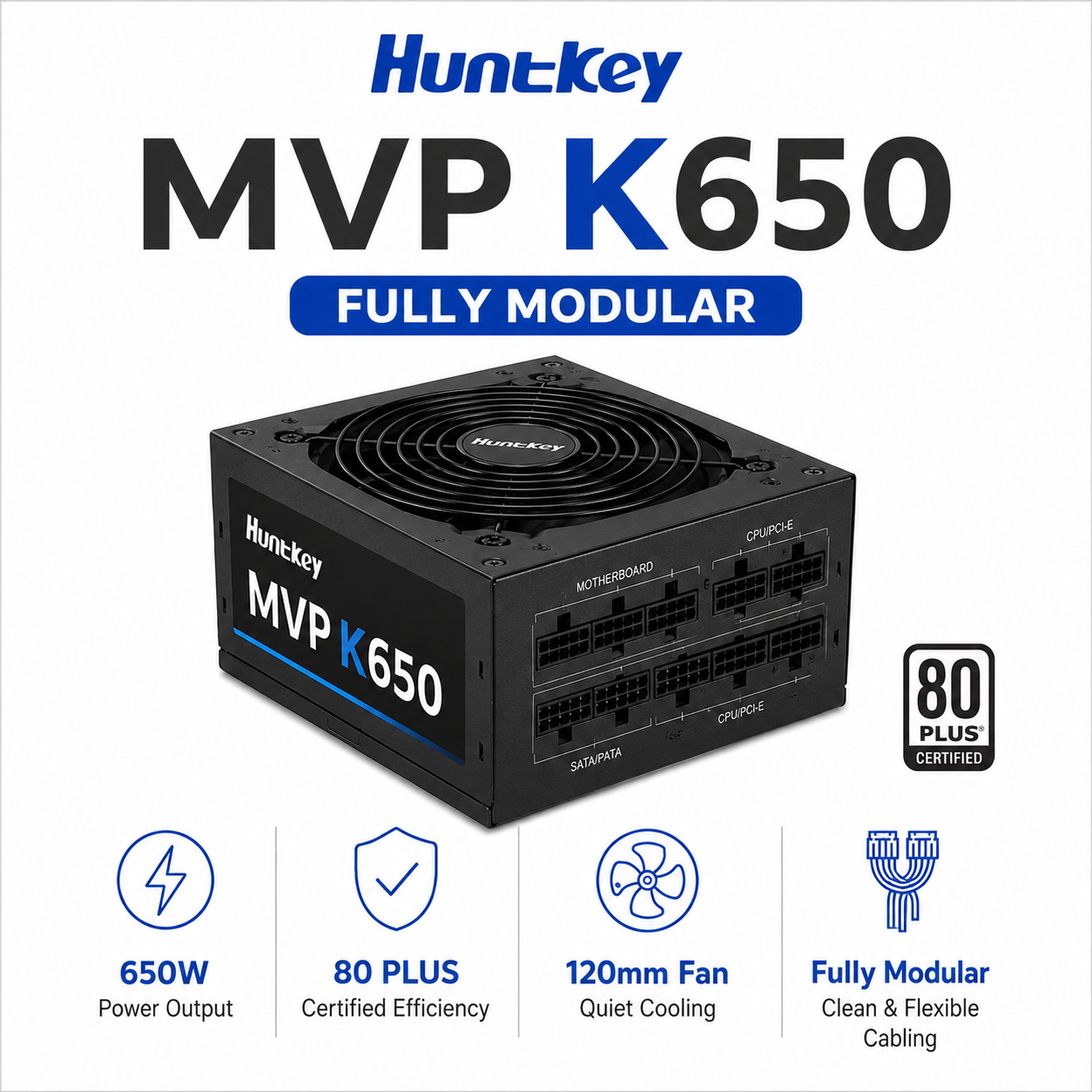 Huntkey MVP K650 Fully Modular (MVP-K650)