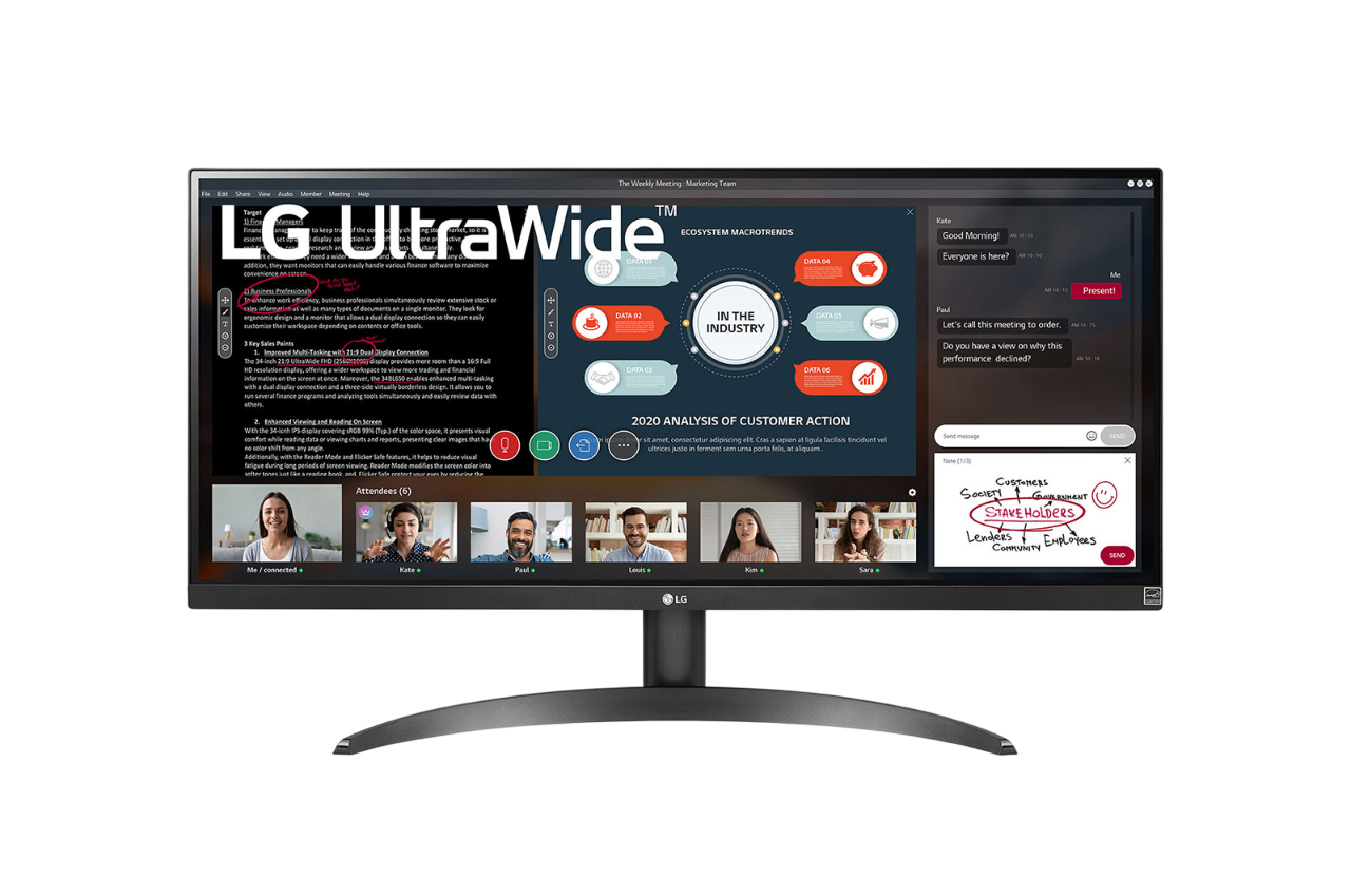 LG 29" UWFHD, IPS, sRGB 99%, 5ms, HDR10