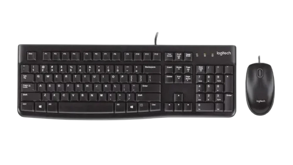 Logitech MK120 Wired Mouse and Keyboard