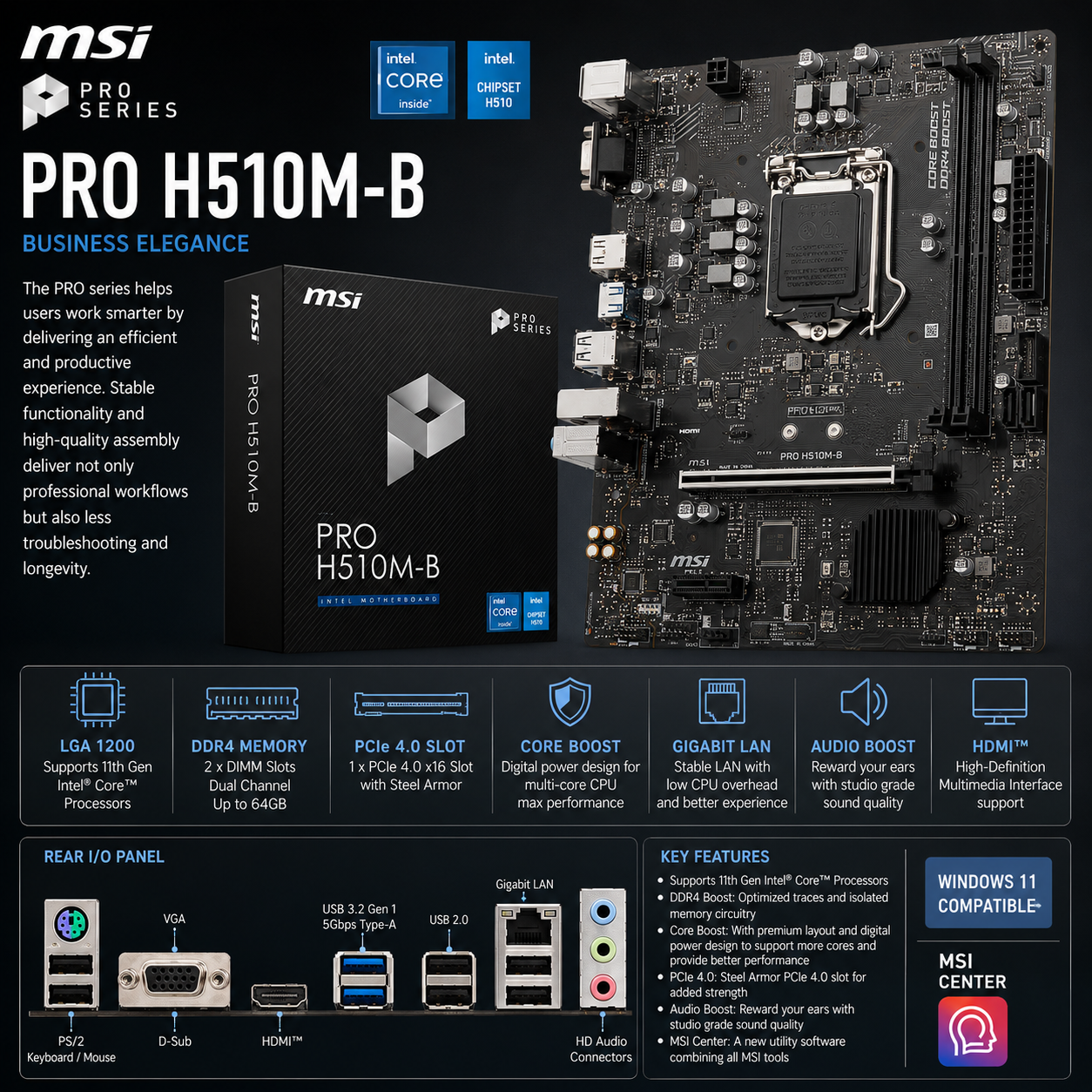 MSI PRO H510M-B (PRO-H510M-B)