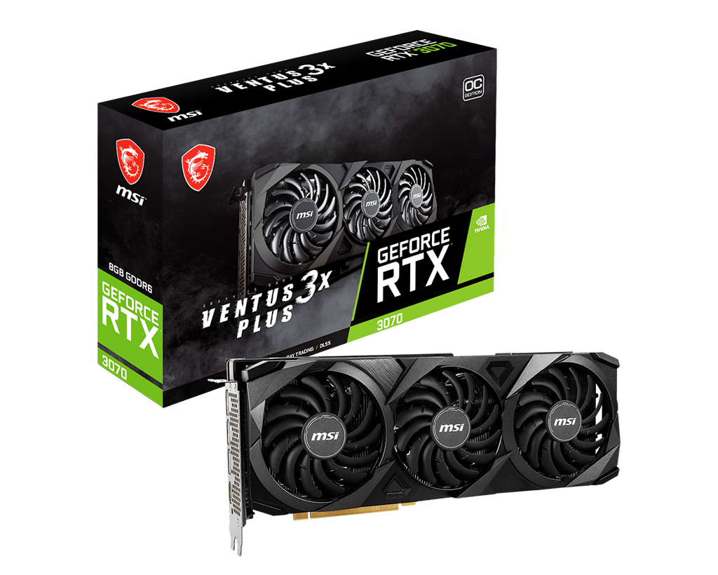 MSI GeForce RTX 3070 VENTUS 3X Plus 8G OC LHR