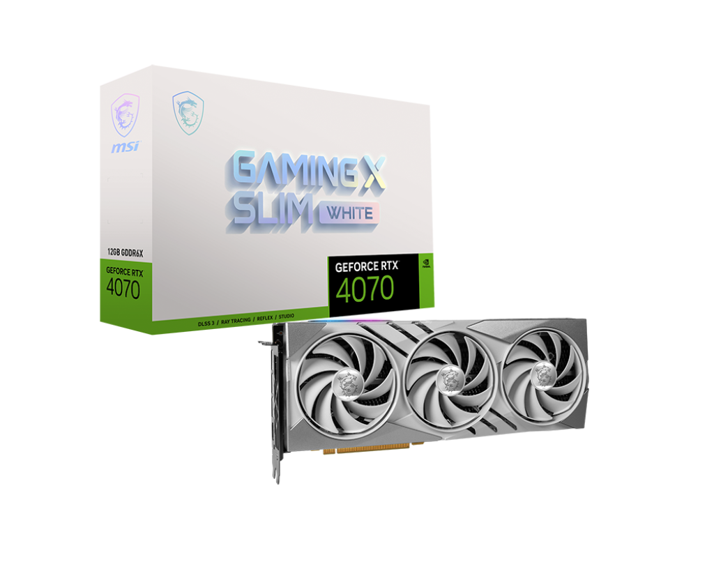 MSI GeForce RTX 4070 Gaming X Slim 12G White