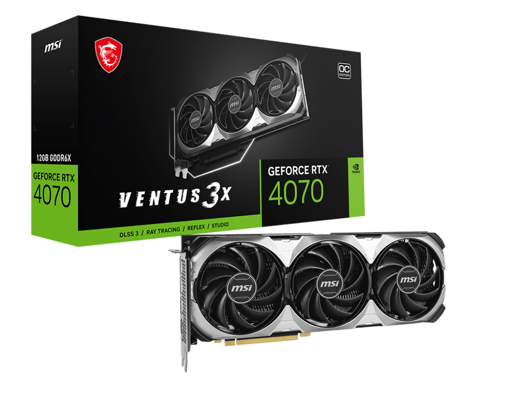 MSI GeForce RTX 4070 Ventus 3X E 12G OC