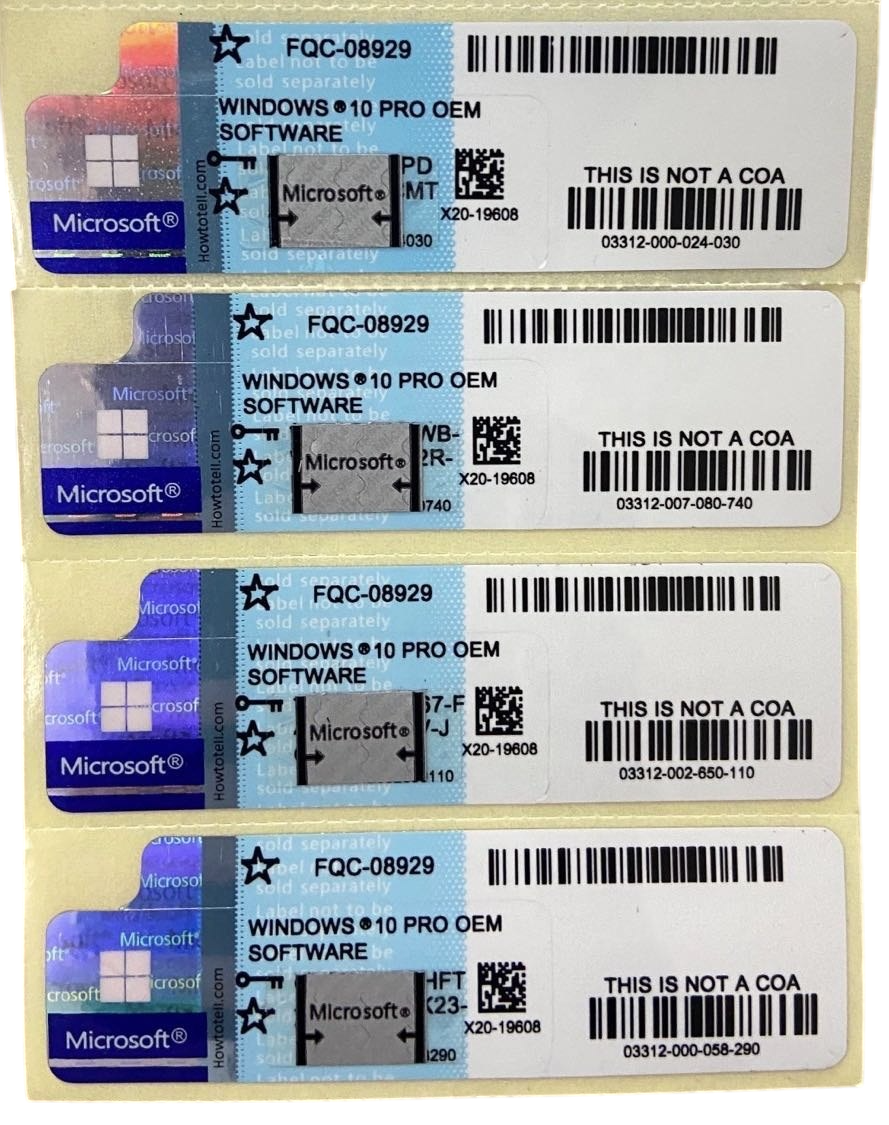 Microsoft Windows 10 Pro 64bit Product key