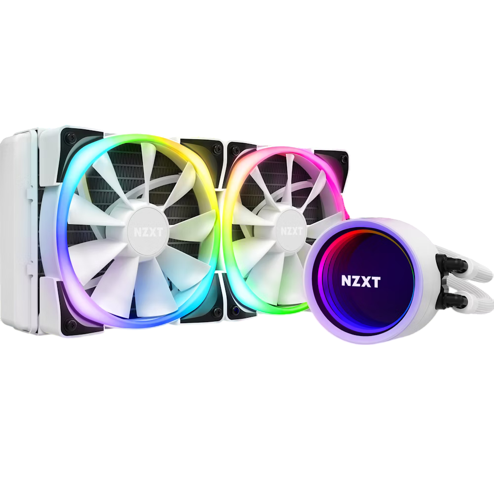 NZXT Kraken X53 RGB 240mm AIO Liquid Cooler - matte white