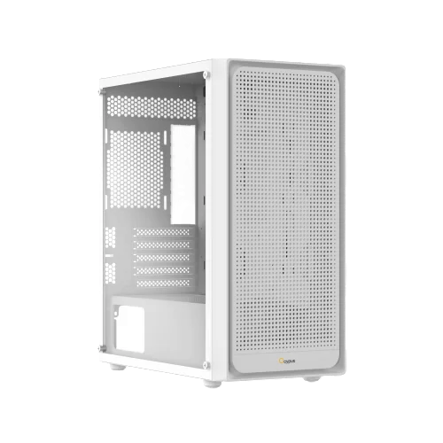 OCYPUS GAMMA C50 HIGH AIRFLOW FRONT PANEL MATX CASE - WHITE