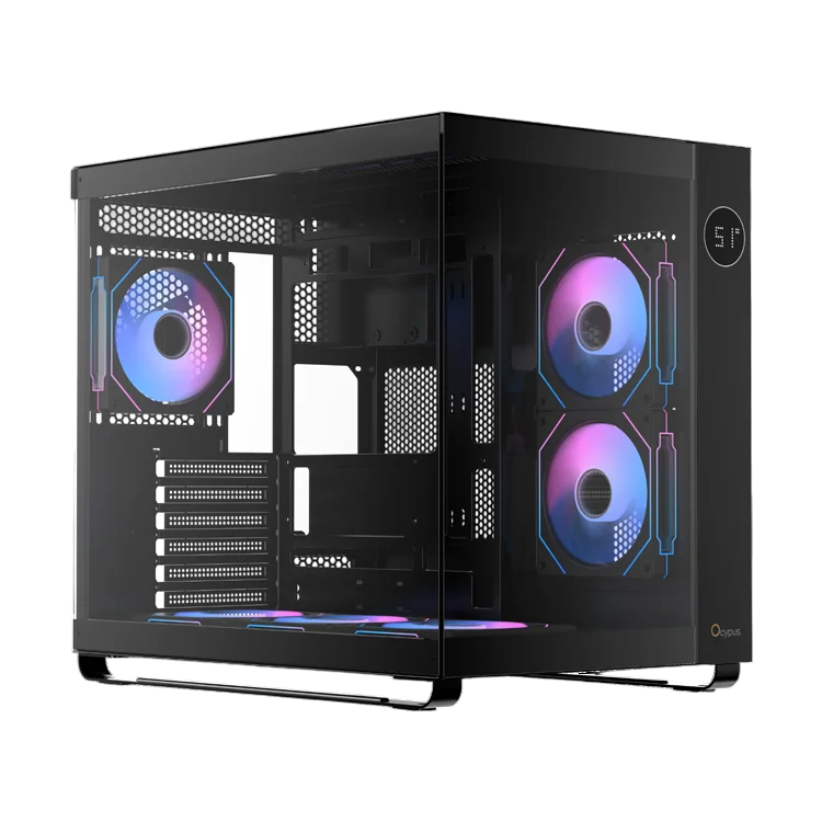 OCYPUS IOTA C70 PANORAMIC MID TOWER CASE W/ 6 ARGB FAN WHT