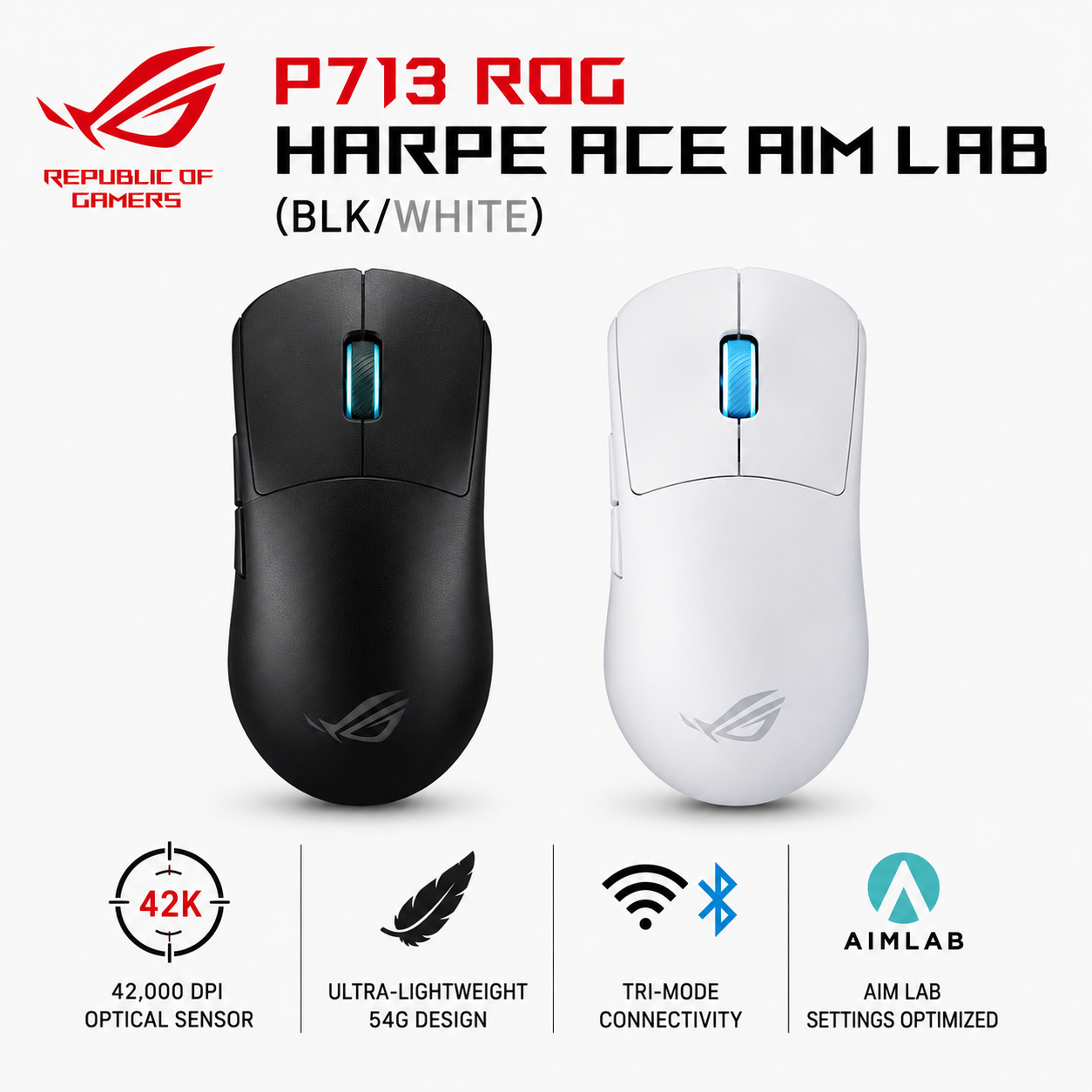 P713 ROG HARPE ACE AIM LAB(BLK/WHITE) (BADWOLF-RGB1)