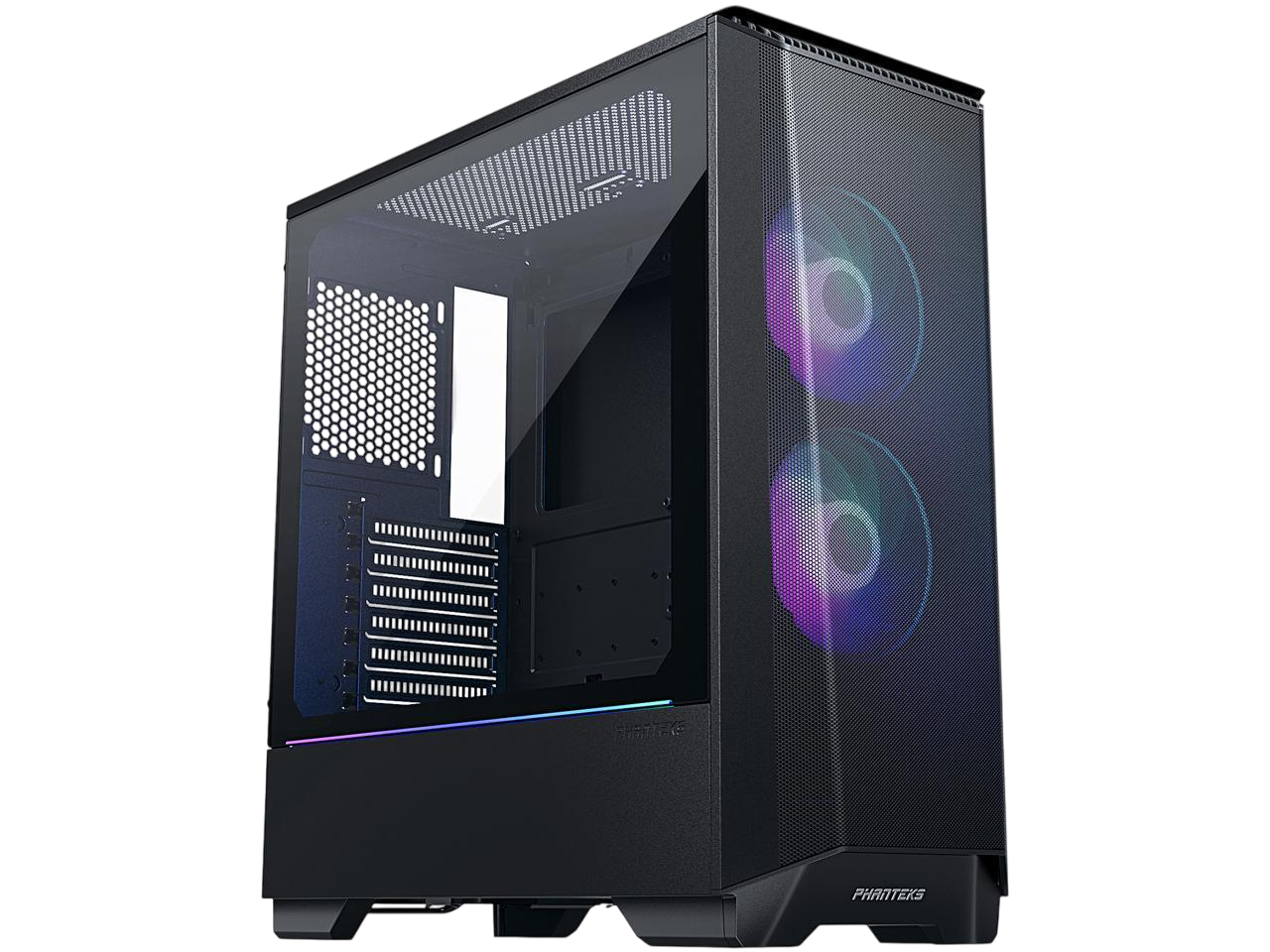 PHANTEKS Eclipse P360A Mesh Mid Tower TG Case 2fans Included - Black