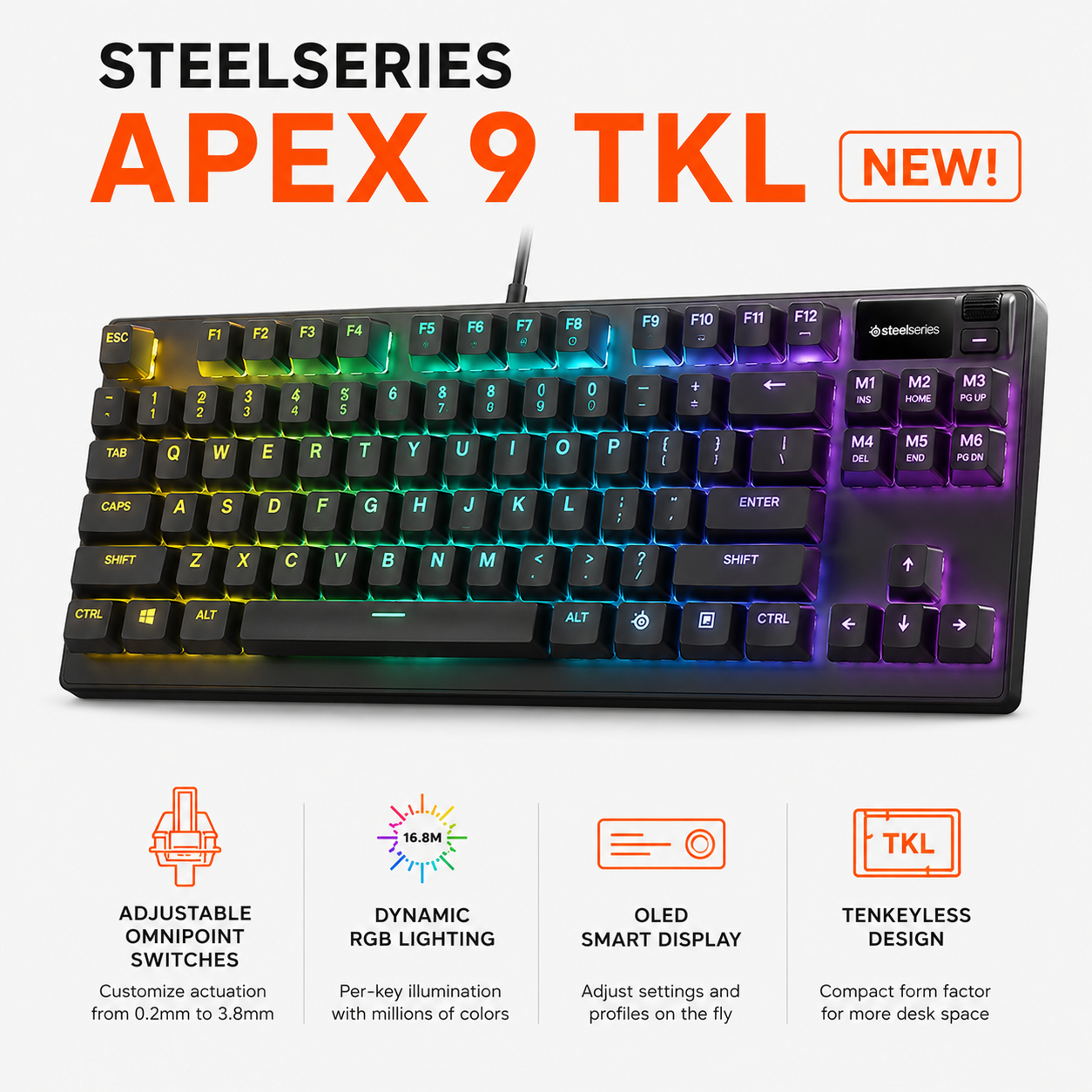 STEELSERIES APEX 9 TKL NEW! (64849)
