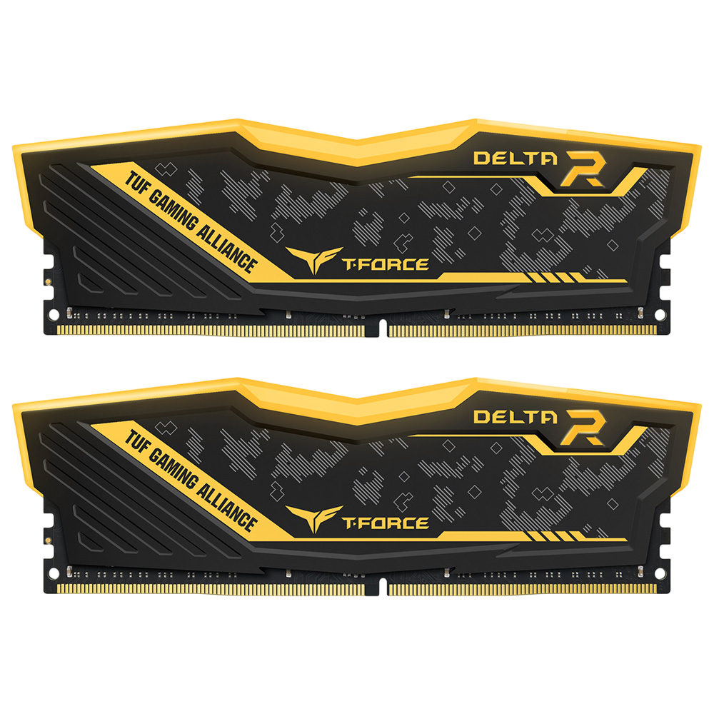 TEAM T-FORCE DELTA TUF RGB 32gb (2x16gb) 3200MHz DDR4 - Black