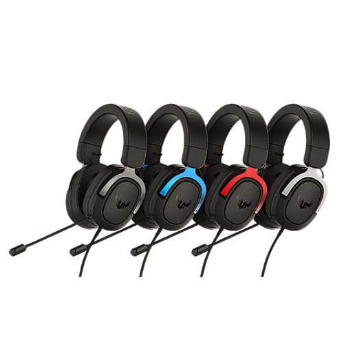 TUF GAMING H3(RED/SILVER/GUNMETAL) - 7.1 Surround Sound