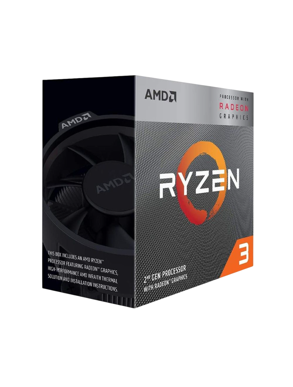 AMD Ryzen 3 3200G 4-Core 4-Thread 3.60-4.0GHz 4mb 65W Processor Boxed