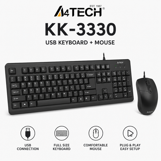 A4Tech KK-3330 USB Keyboard+Mouse (KK-3330)