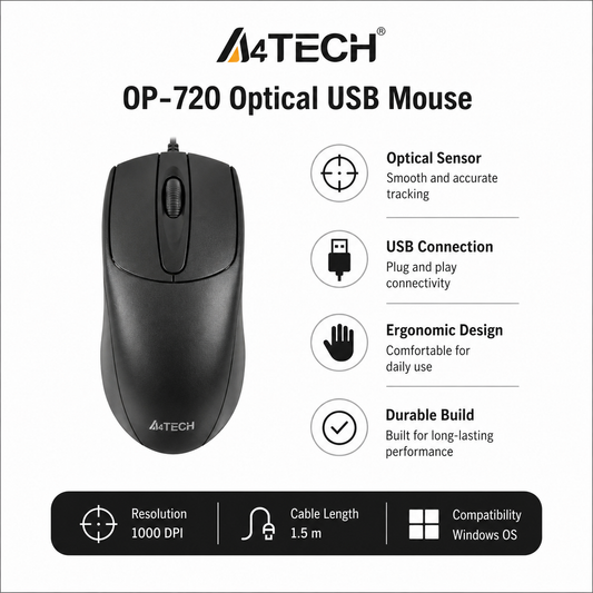 A4tech OP-720 Optical USB Mouse (OP-720)