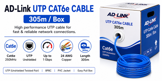 AD-Link UTP Cat6e cable (box ) 305m (AD-L-UTP-CAT6E-305M)