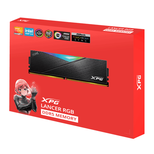 ADATA XPG LANCER 32GB(2X16GB) DDR5-5600 RGB Black | White