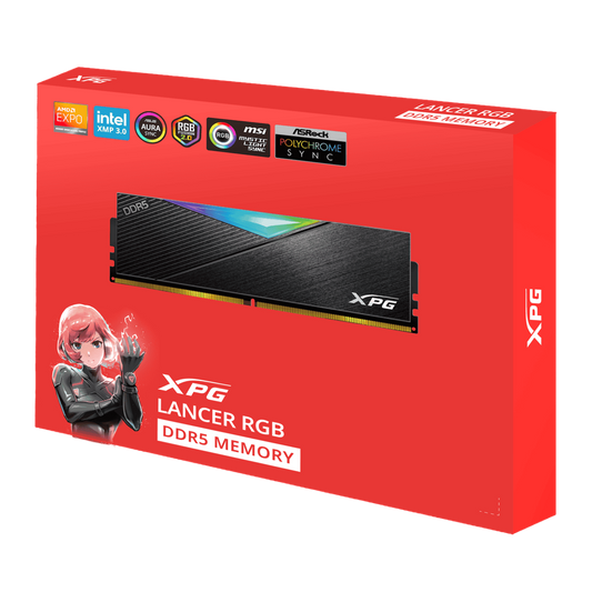 ADATA XPG LANCER 64GB (2X32GB) DDR5-5600 RGB BLACK